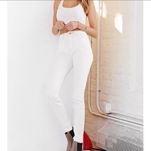 BDG High Rise Grazer Cigarette Jeans White 27